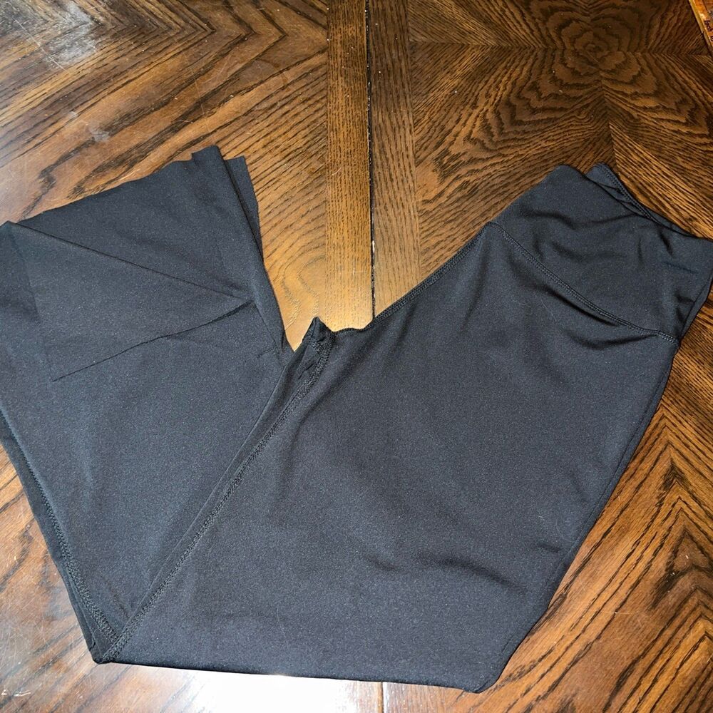 Ladies Betsey Johnson Wide Leg Flare Pants Size Small Very Nice Black